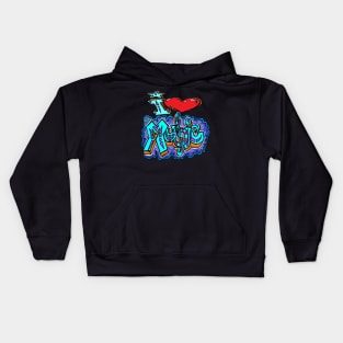 i heart music 1 Kids Hoodie